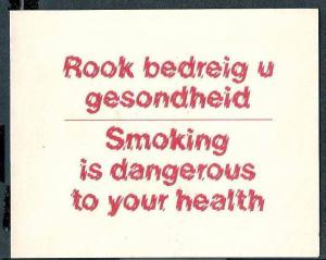 Bophuthatswana 1980 Anti - Smoking Campaign, Cigarette, Health, Disease, Fold...