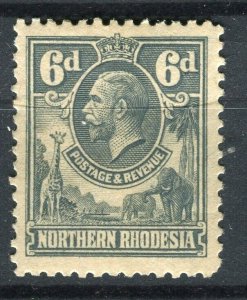 NORTHERN RHODESIA; 1930s early GV pictorial Mint hinged Shade of 6d. value