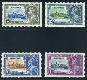 Mauritius 1935 KGV Silver Jubilee set complete MNH. SG 245-248. Sc 204-207.