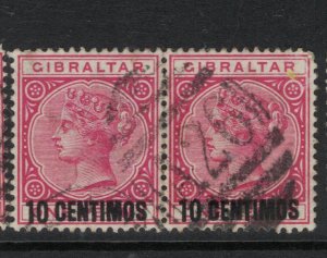 Gibraltar SG 16 Pair VFU (6fcy)