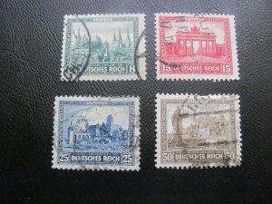 GERMANY 1930  USED  SC B34-7 CASTLES SET $140 (116)