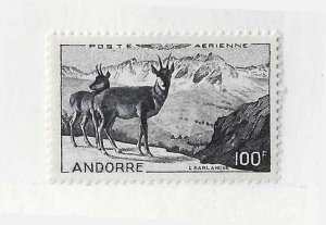 Andorre (French) Sc #C1  100Fr  NH VF