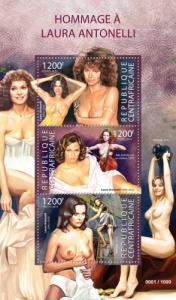 CENTRAFRICAINE 2015 SHEET LAURA ANTONELLI CINEMA NUDES ACTRESSES