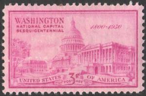 SC#992 3¢ U. S. Capitol Single (1950) MNH