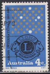 Australia 426 USED 1967 Lions Intl. 50th Anniversary 4c