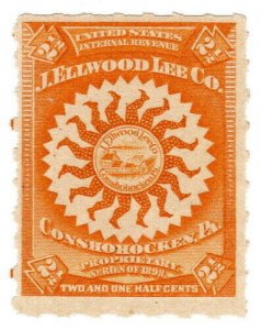 (I.B) US Revenue : Private Die Proprietary 2½c (J Ellwood Lee Co) R293