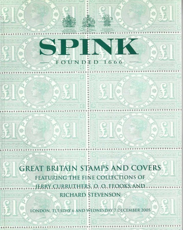 J. Courruthers, Great Britain Stamps and Covers, Spink, London, Dec. 7, 2005