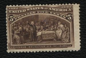 Columbian Exposition 234, mint, no gum