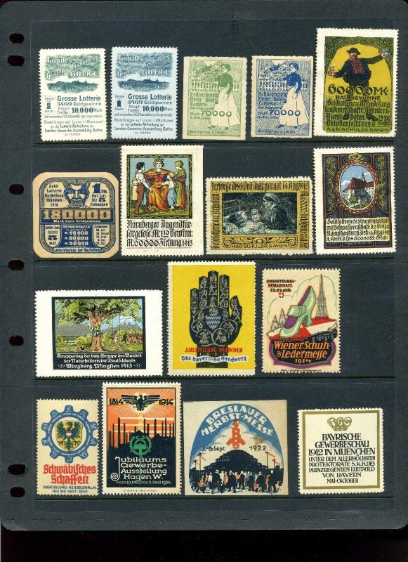 120+ GERMANY LARGE FORMAT POSTER STAMPS W/MANY BETTER PRESENT (L#692) CINDERELLA