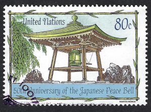 United Nations #865  80¢ Japanese Peace Bell (2004). Used.