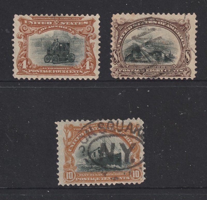 USA the 3 used high values from the 1901 set