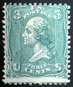 Scott #79-E25m - 3c Green - HR OG - Lithographic Essay - Grill Points Up