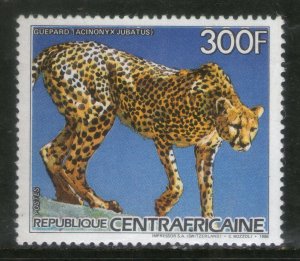 Central African Republic 1986 Cheetah Leopard Wildlife Animals 1v MNH # 529