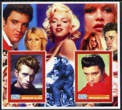 MALI - 2005 - Elvis & James Dean - Perf 2v Sheet - MNH - Private Issue