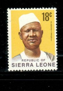 SIERRA LEONE #429 1972 16c PRES. SIAKA STEVENS MINT VF NH O.G