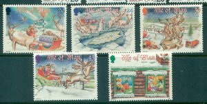 Isle of Man - Sc# 803-7. 1998 Christmas. MNH 5.25.