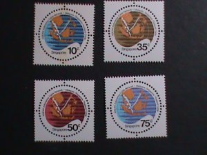 ​SINGAPORE 1983-SC# 426-9  ASEAN SUBMARINE CABLE NET WORK ROUND STAMPS-MINT VF