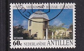 Netherlands Antilles  #582 cancelled 1987 Bolivar-Curacao friendship  60c