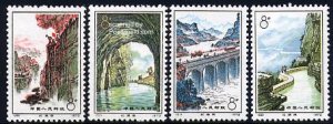 China People’s Republic 1972, Red flag canal 4v, MNH
