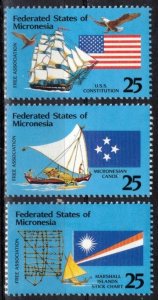 Micronesia - Scott 124-126 MNH