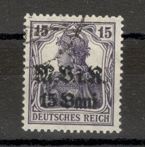 GERMANY OCC ROMANIA - USED STAMPT, 15 B/15pf - OVERPRINT , M.V.i.R. - 1917.