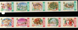 JERSEY SG1339/48 2007 CHRISTMAS SET OF SELF-ADHESIVES MNH 