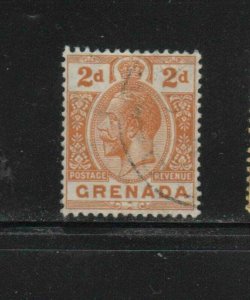 GRENADA #81  1913  2p  KING GEORGE V       F-VF  USED  g