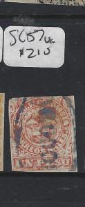 COLOMBIA   (P2202BB)  SC 57  VFU  ST LINE CANCEL