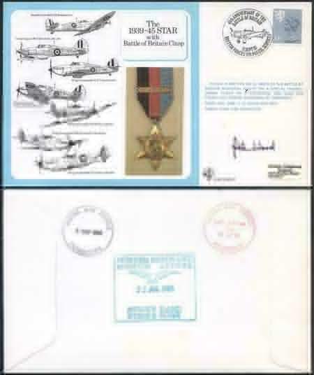 DM10a The 1939 to 1945 Star with Battle of Britain Clasp Signed by J.A. Ward (A)