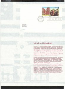 1987 We The People 8.5 X 11 poster pages with Philadelphia pictorial cancels