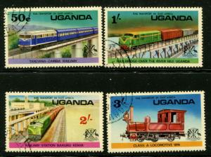 Uganda 155-58 Used 1976 Rail Transport