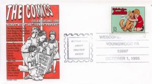 1995 Comics Little Orphan Annie (Scott 3000j) Gamm UO FDC