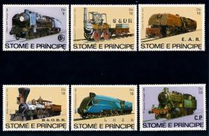 [63527] Sao Tome & Principe 1982 Railway Train Eisenbahn Chemin de Fer  MNH