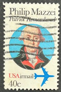 USA, 1980, SC# C98, Philip Mazzei, Used, F