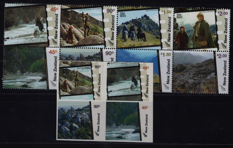 ZAYIX- New Zealand 1956-1967 MNH Movie Scenes Lord of the Rings