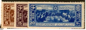 Egypt, Scott #203-05, Unused, Hinged, complete set