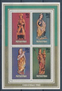 [116535] Aitutaki 1980 Christmas Souvenir Sheet MNH