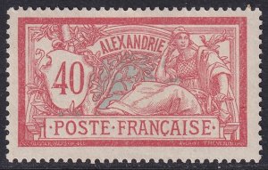 French Offices Alexandria 1902 Sc 26 MH*