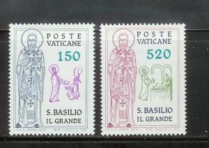 Vatican 652-653 Set MHR St Basil the Great (A)