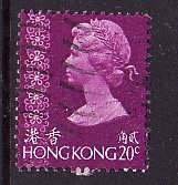 Hong Kong-Sc#277- id8-used 20c bright purple-QEII-1973-