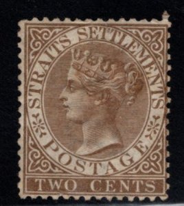 Straits Settlements Scott 10 Mint No Gum  1867 Queen Victoria CC wmk