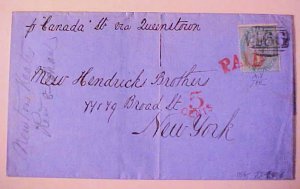 GREAT  BRITAIN  1862 COVER #72 cat.$550.00