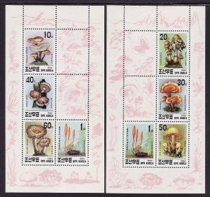 Korea-Sc#3169a,3170a-two Unused NH sheets-Fungi-Mushrooms-19