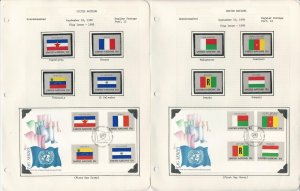 United Nations Collection 1980-81 on 14 Pages, Mint NH & First Day Covers (H)