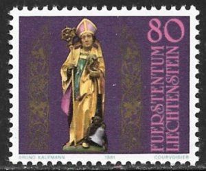 LIECHTENSTEIN 1981 ST THEODUL Issue Sc 713 MNH