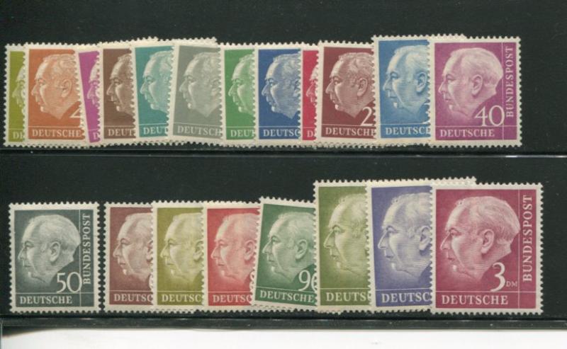 Gewrmany Heuss #702-21  NH Mint   VF 