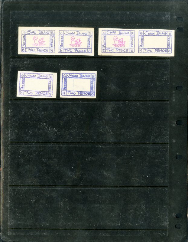 Swan Island Collection of Unique Mint Stamp Values