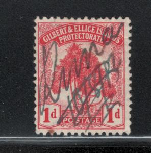 Gilbert & Ellice Islands 1911 Pandanus 1p Scott # 9 Used