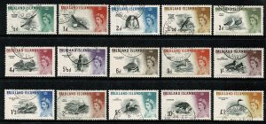 1960-66 Birds. Set of 15 values. SG 193/207