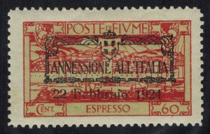 Fiume Scott E16 Unused hinged.